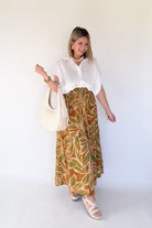  Desert Palm Smock Tier Skirt By Karlie