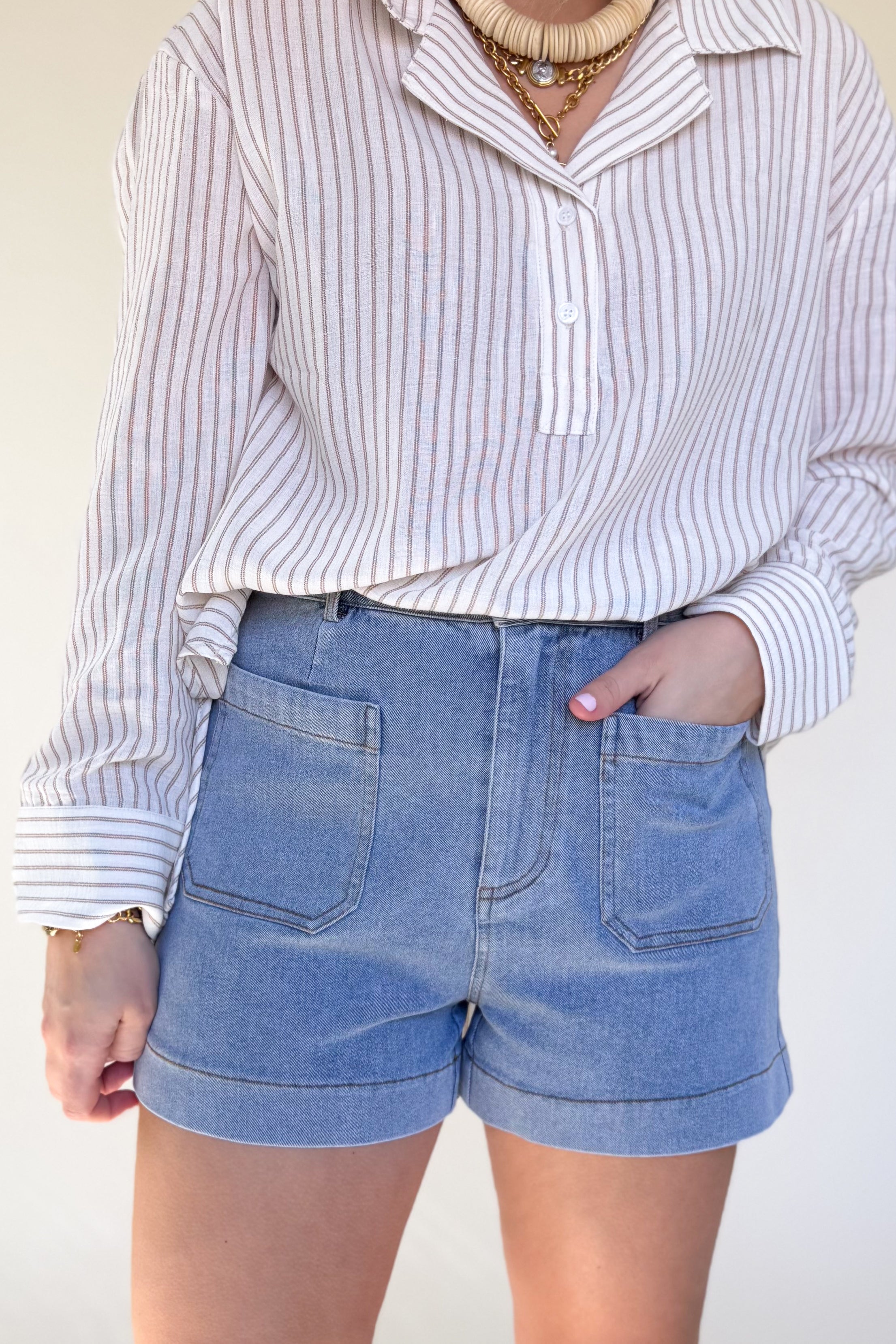 entro denim shorts