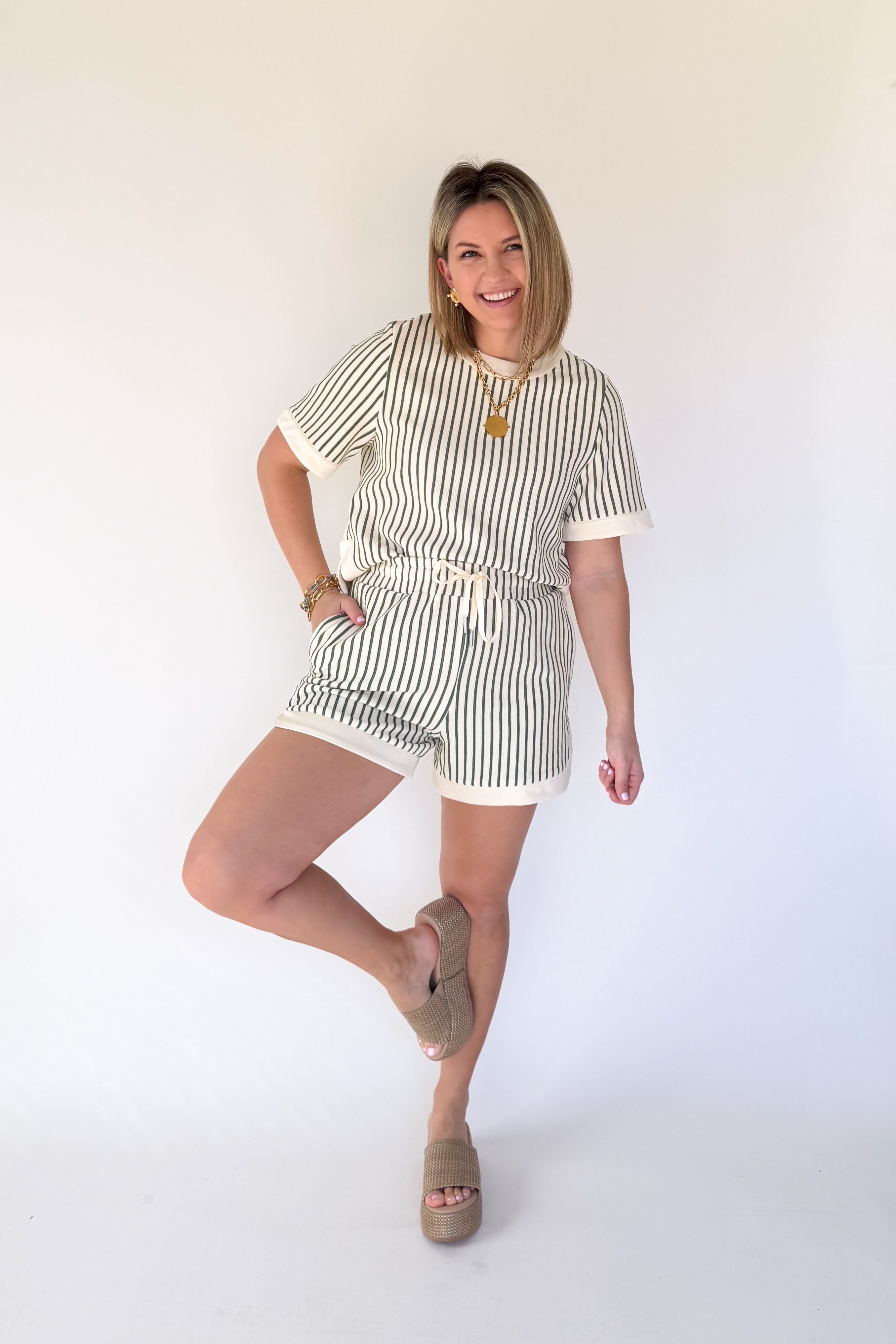 entro matcha stripe set