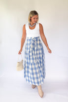 Buffalo Check Maxi Skirt By Karlie