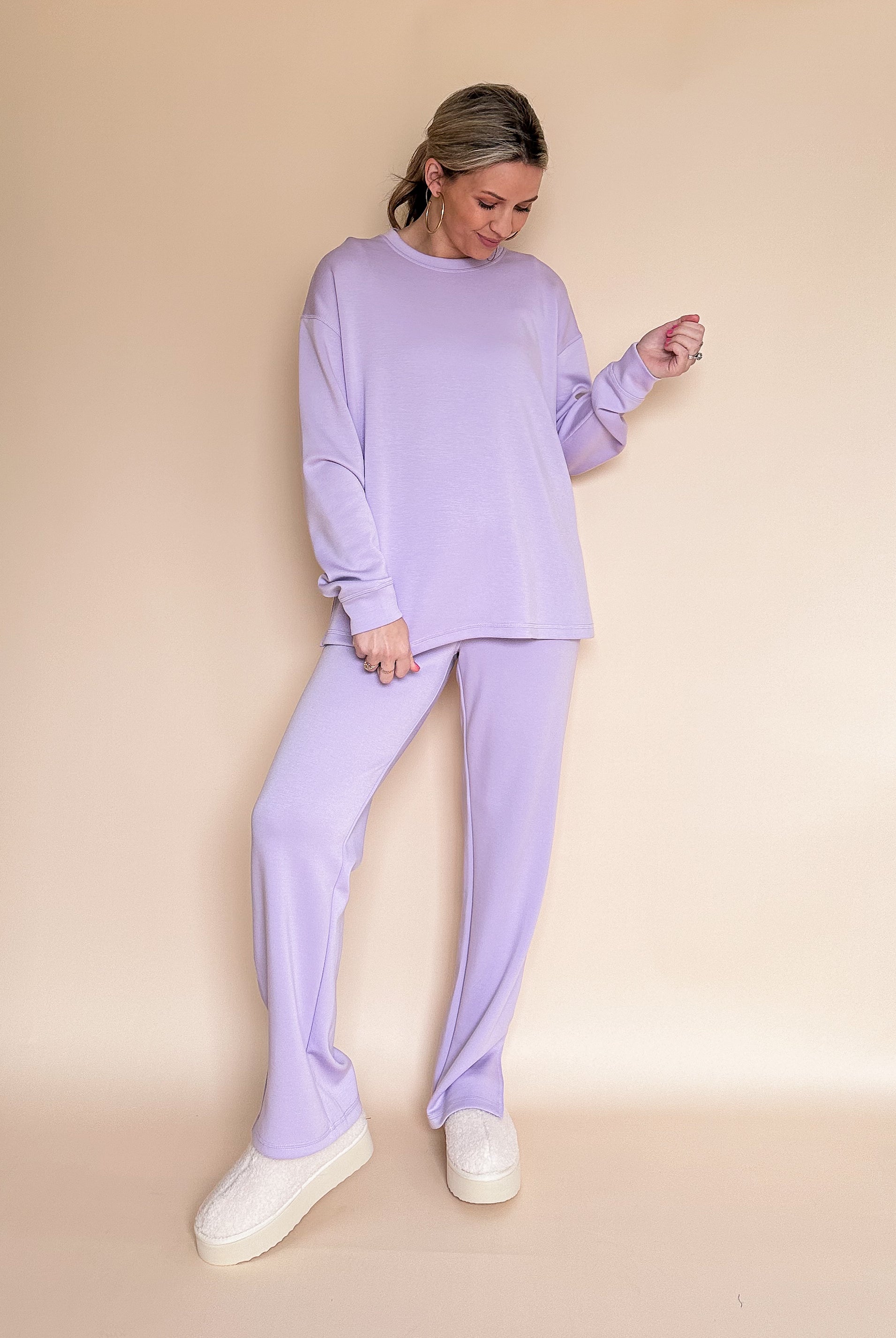 mono b lilac pullover