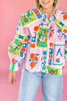 karlie peterpan collar floral top