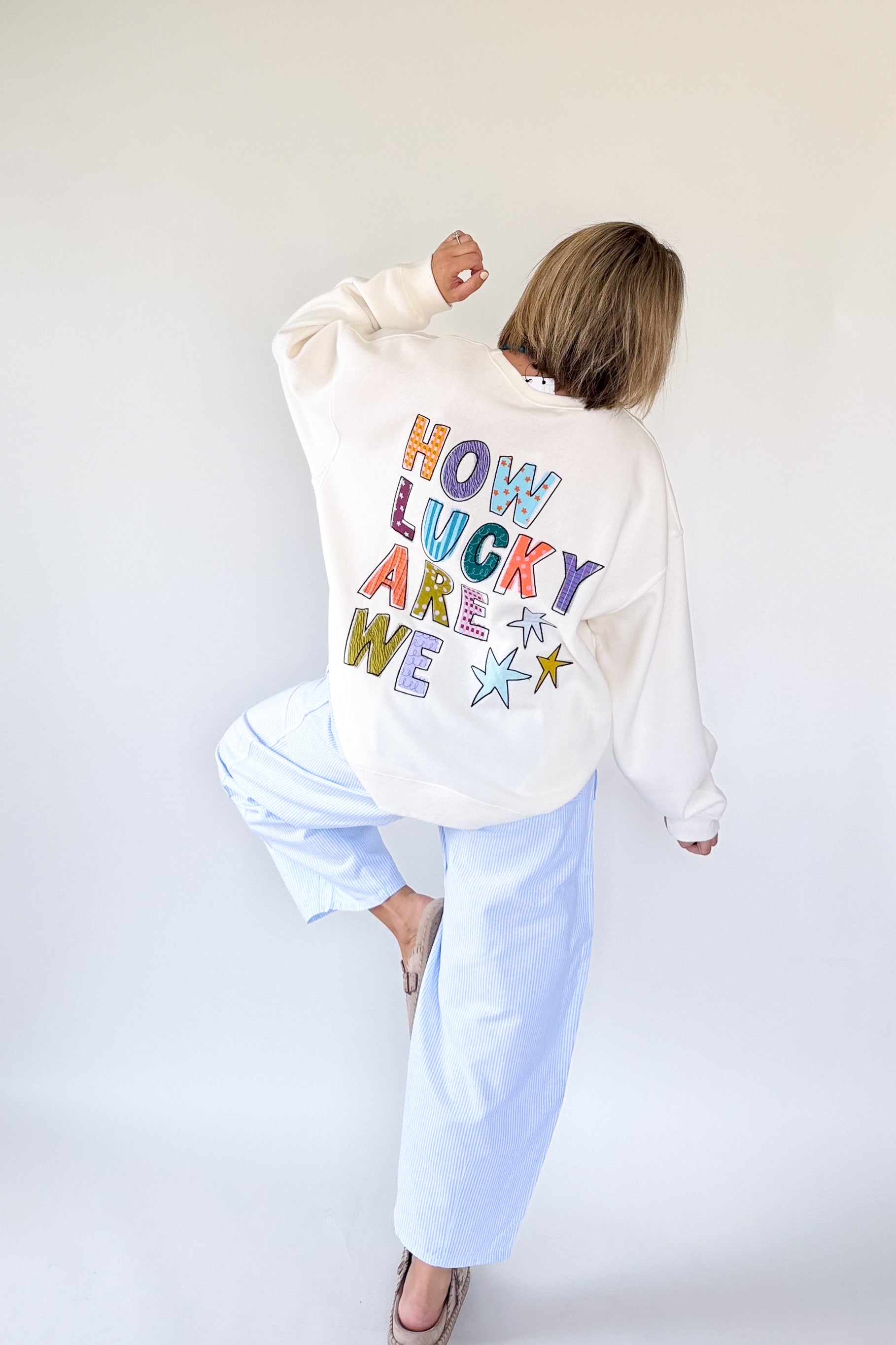 etta & east How Lucky are We Sweatshirt