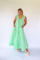 Seersucker Stripe Scoop Maxi By Karlie