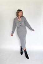 Mable heather gray set