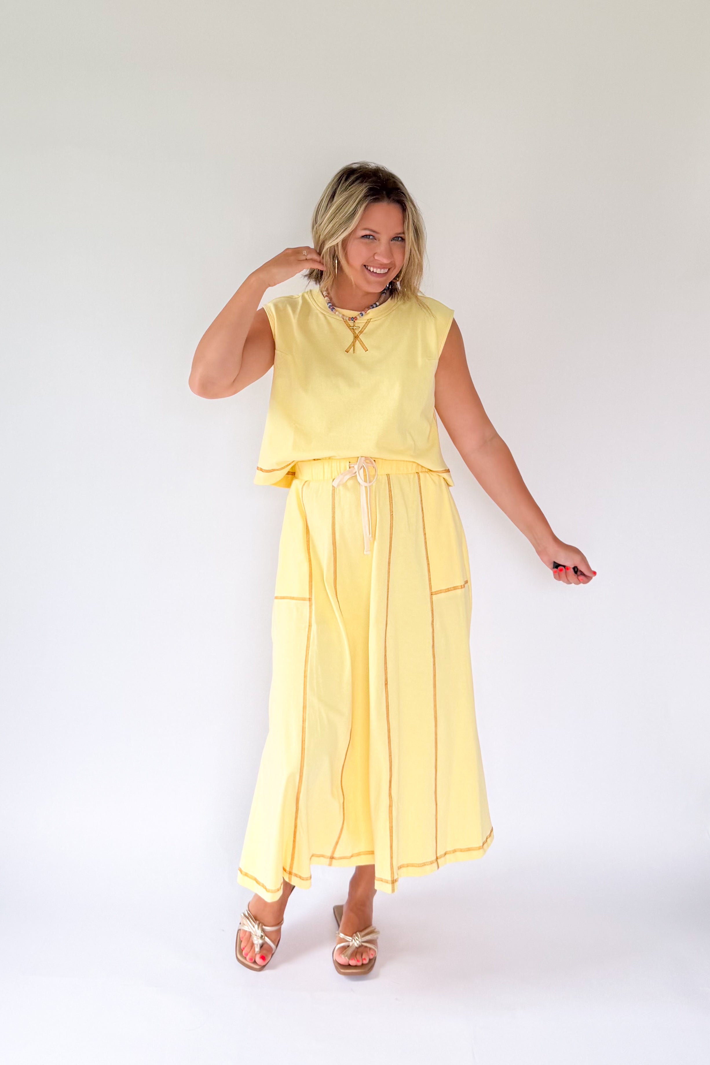 wishlist daisy two piece skirt set