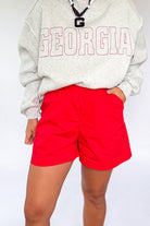 OLIVACEOUS RED BOXER SHORT