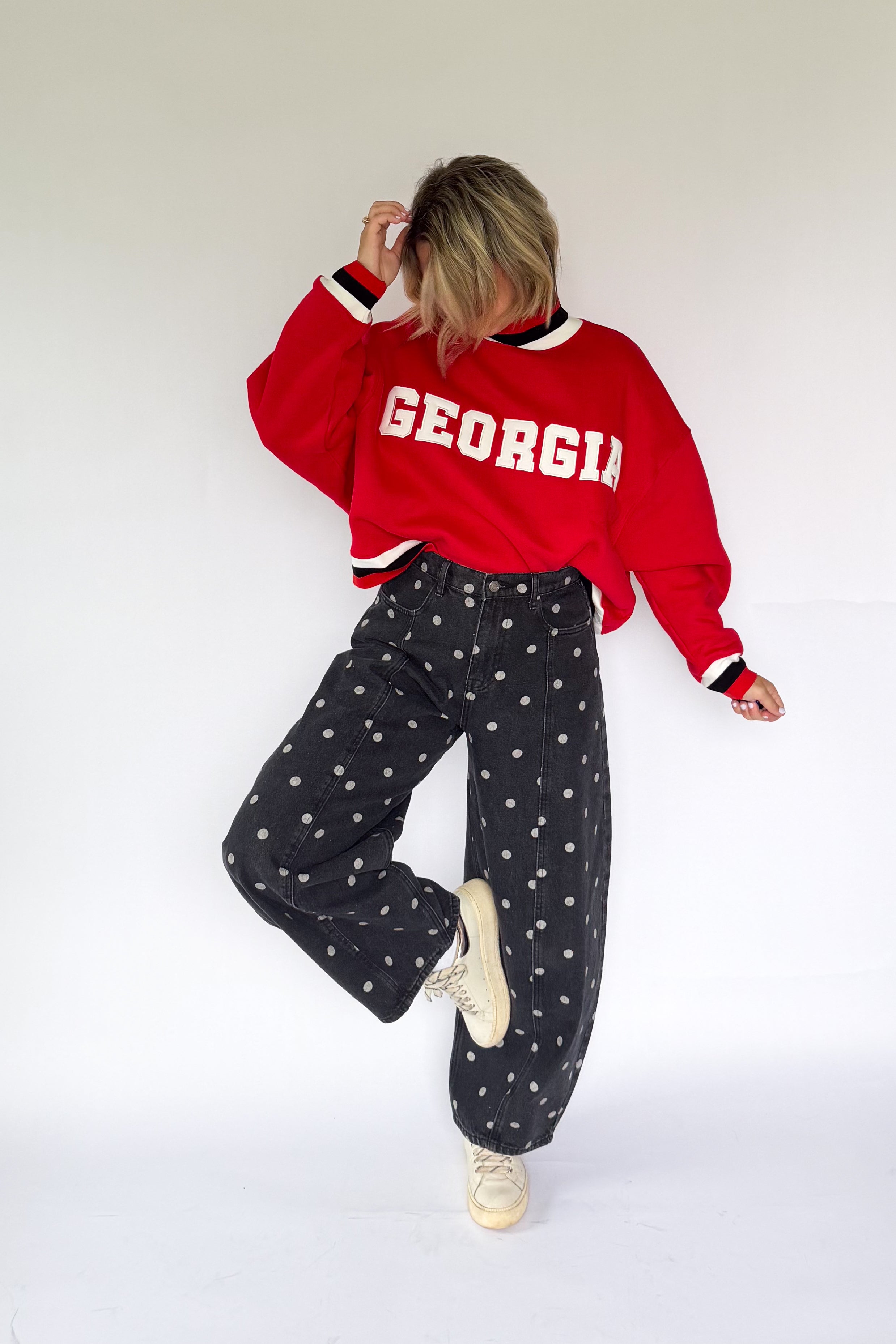 tcec Georgia red sweatshirt