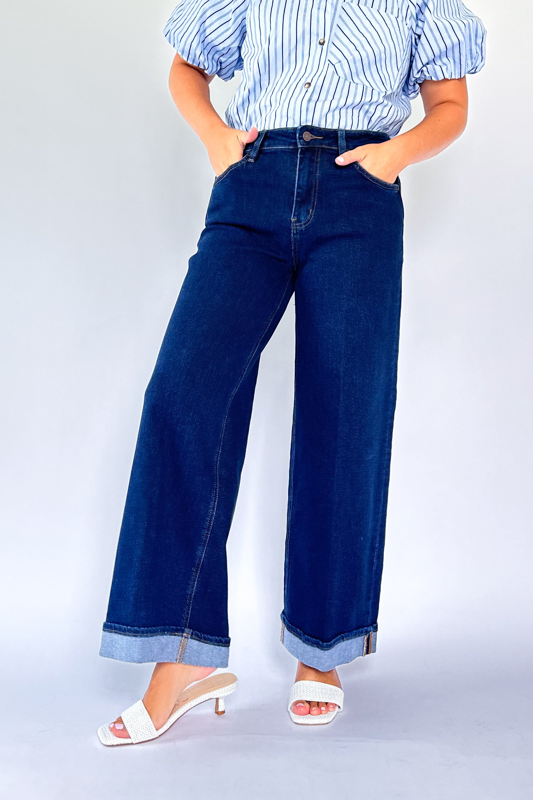 Olivia High Rise Ankle Wide By Vervet