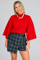 entro red sweater