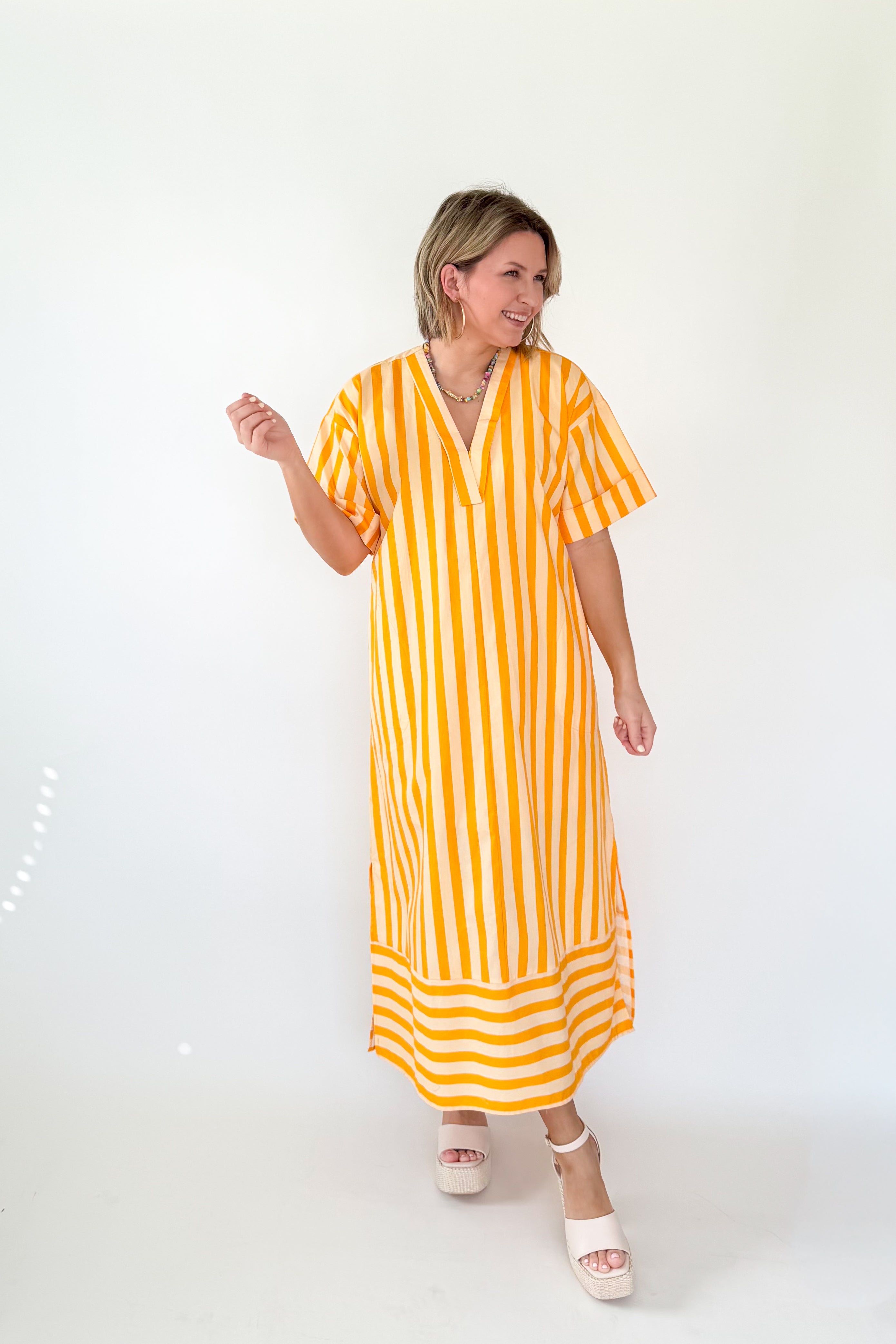 entro yellow gold maxi dress